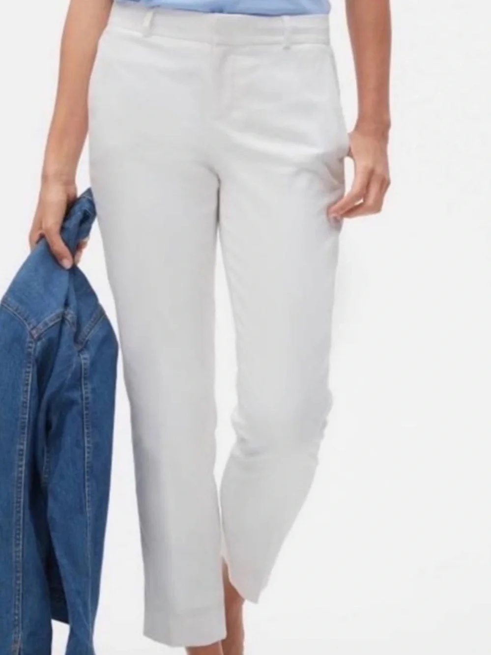 Banana Republic Avery linen cotton blend white pants‎ Sz 14